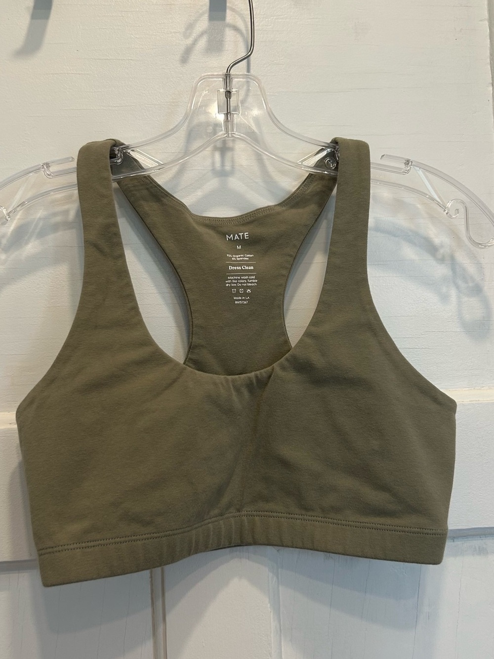 MATE the Label Sage Cotton Sports Bra - Picture 4 of 6